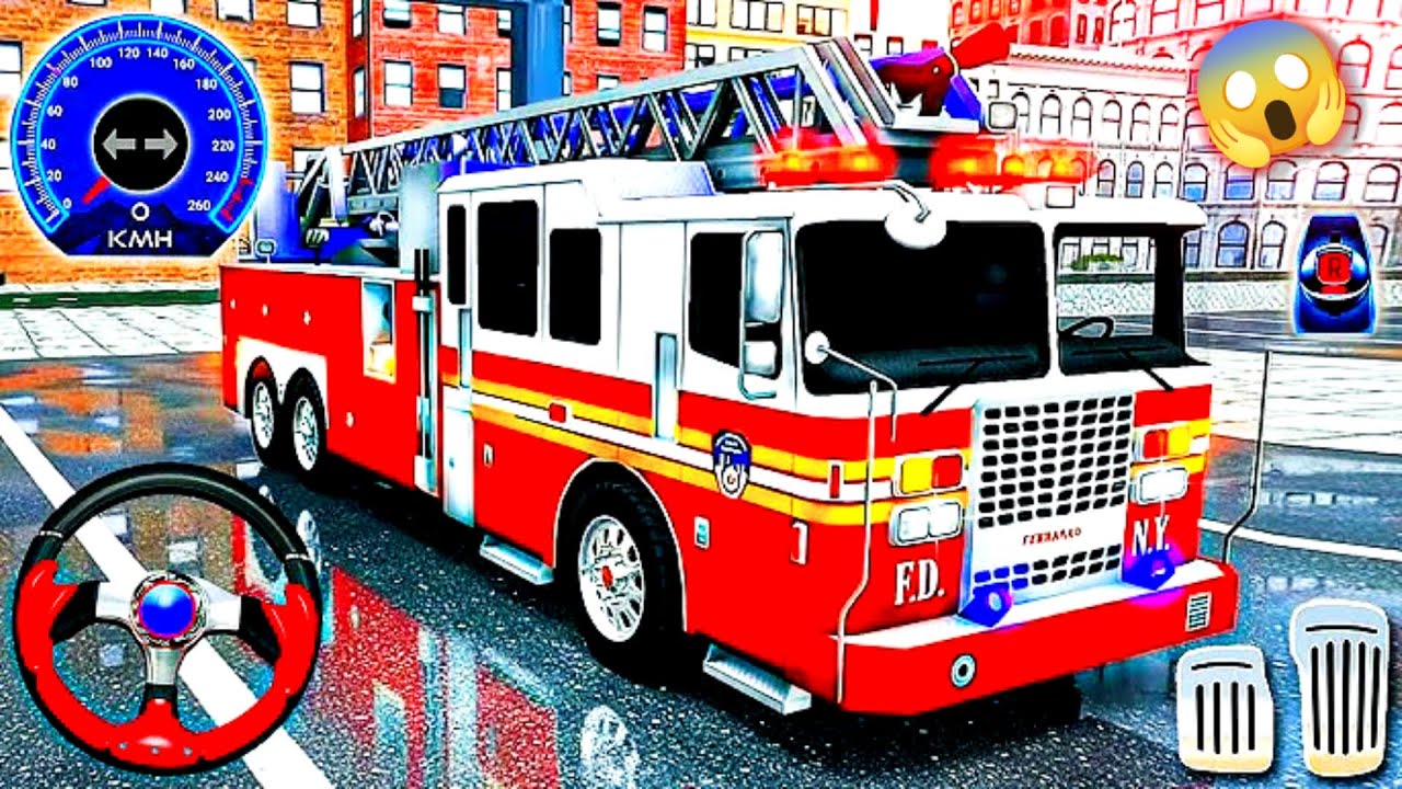 Real Fire Truck Rescue Simulator 3D - Fire Truck Super Rescue Team | Fire Truck | Android Gameplay 