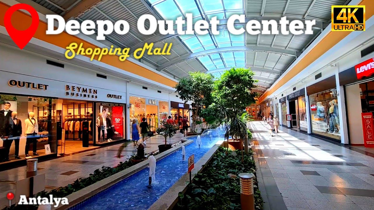 Анталья Пешеходная экскурсия по торговому центру Deepo Outlet Center - 4K | Путеводитель по Анталии