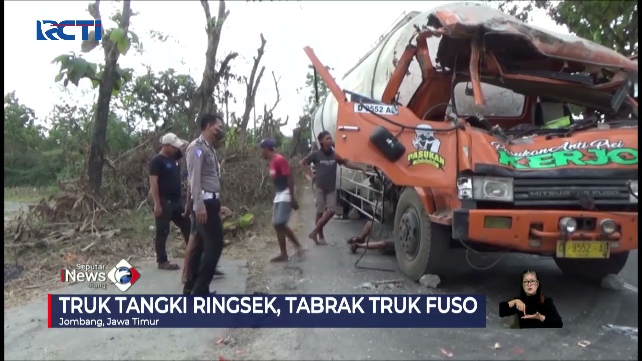 Truk Tangki Tabrak Fuso di Jombang, Sopir Kritis #SeputariNewsSiang 09/08