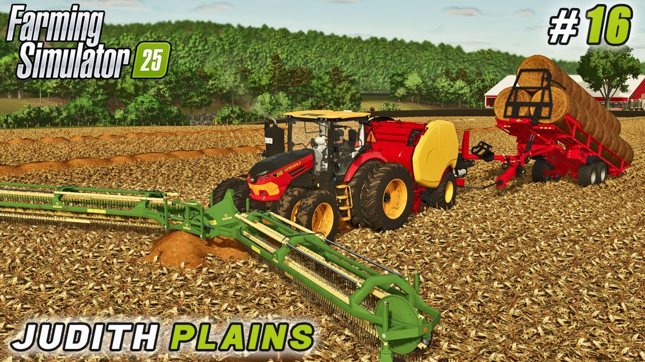 Sorghum to The Factory, Corn Stalks to Storage | Farming simulator 25 | Judith Plains | Timelapse#16