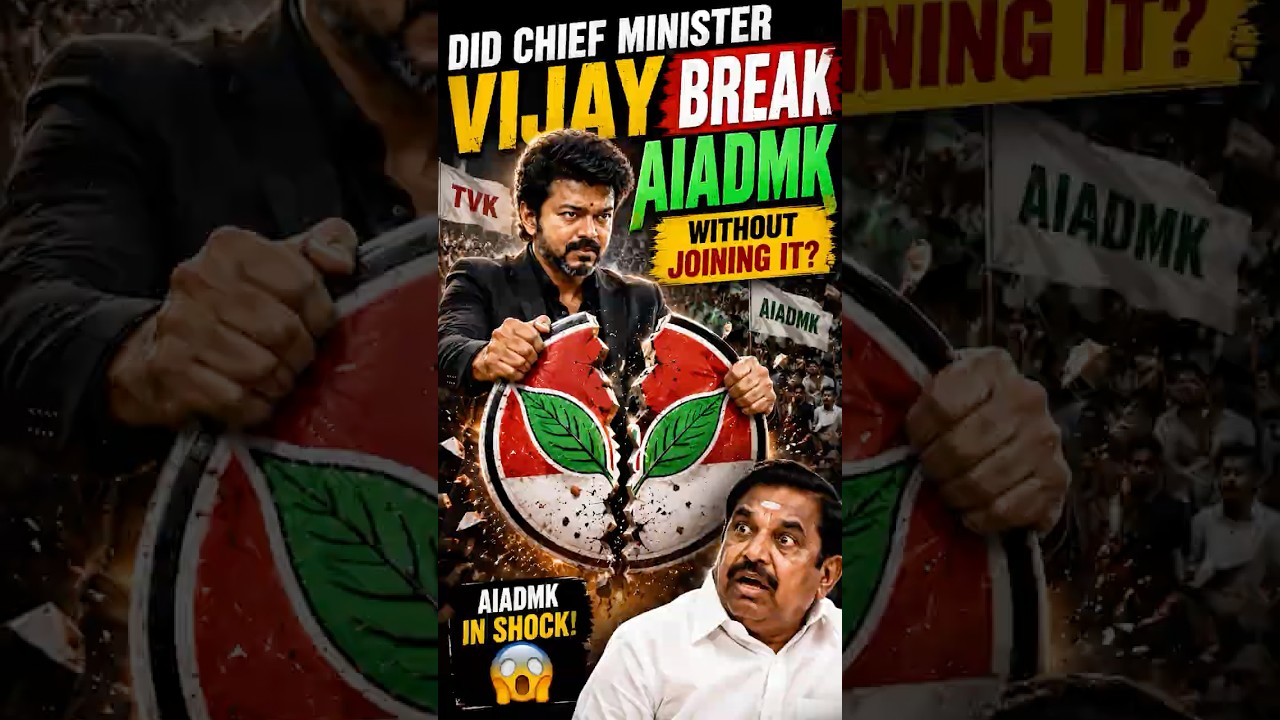 Разве главный министр Виджай расколол партию AIADMK, не вступая в неё? #AIADMK #cmvijay Виджай
