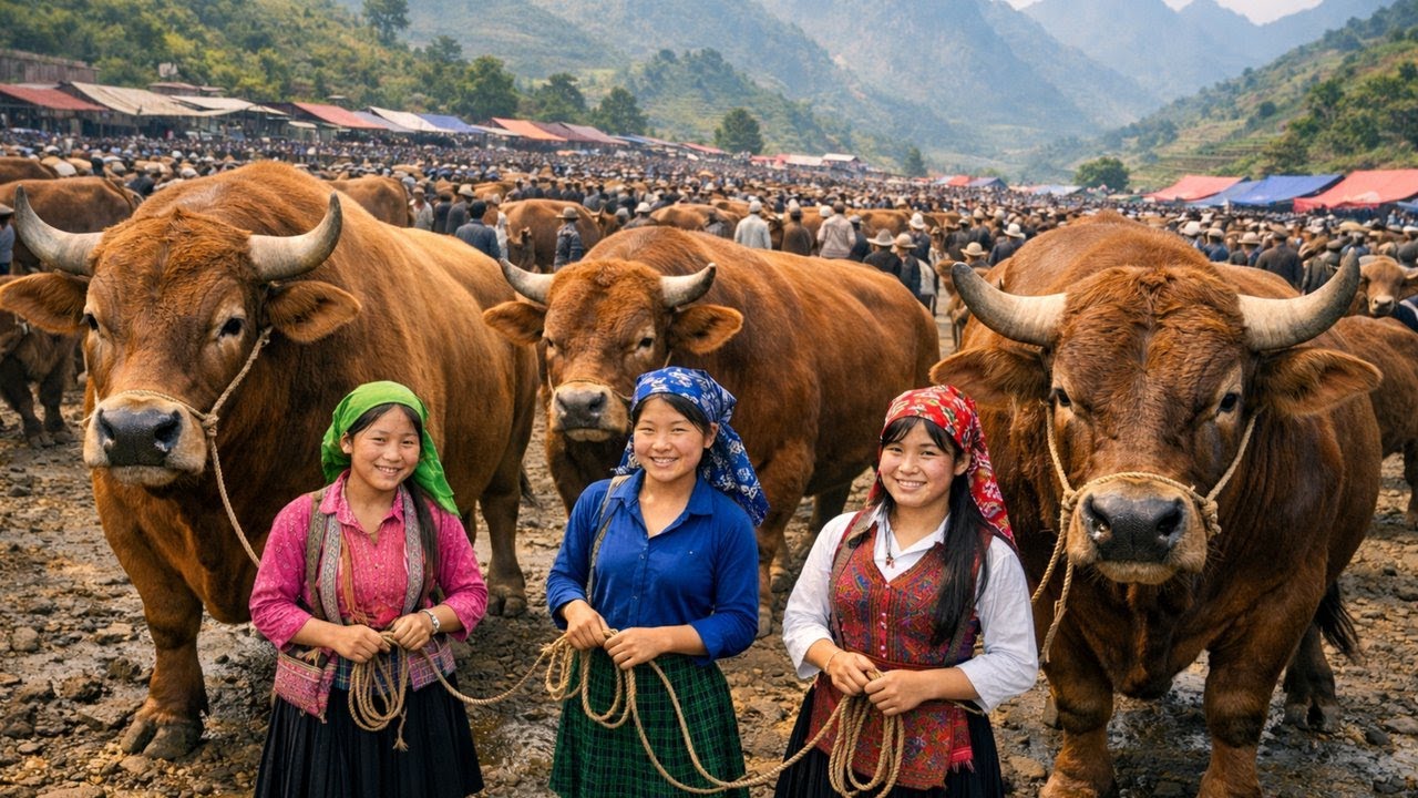 Trading Life Savings: Inside Vietnam's Largest Cow Market