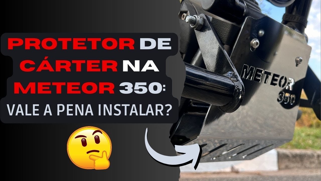 Instalei um Protetor de Cárter na minha Meteor 350, será que fica bom?