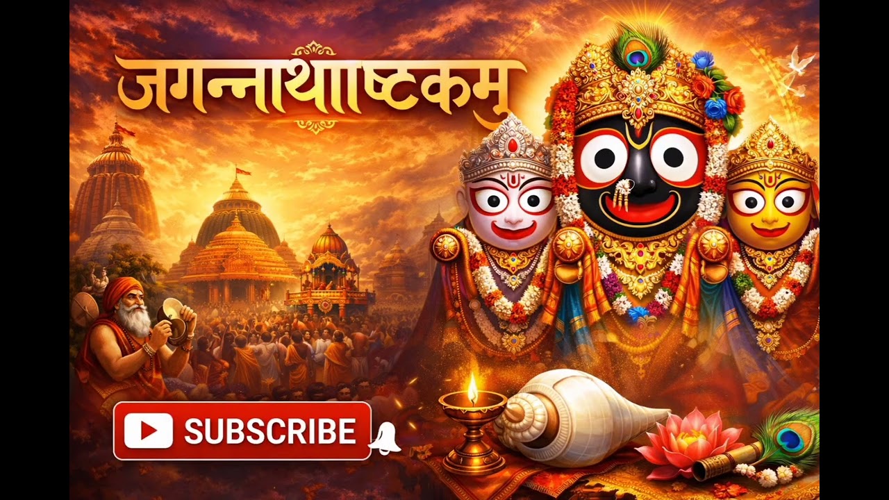 जगन्नाथाष्टकम् | संपूर्ण पाठ | शांति और कृपा का दिव्य स्तोत्र 🙏lसुबह–शाम सुनें जगन्नाथाष्टकम्