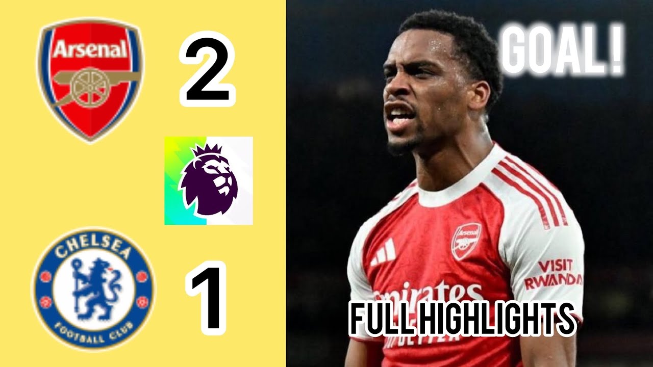 ARSENAL v CHELSEA 1-1 • William Saliba GOAL Highlights premier league • Fan View