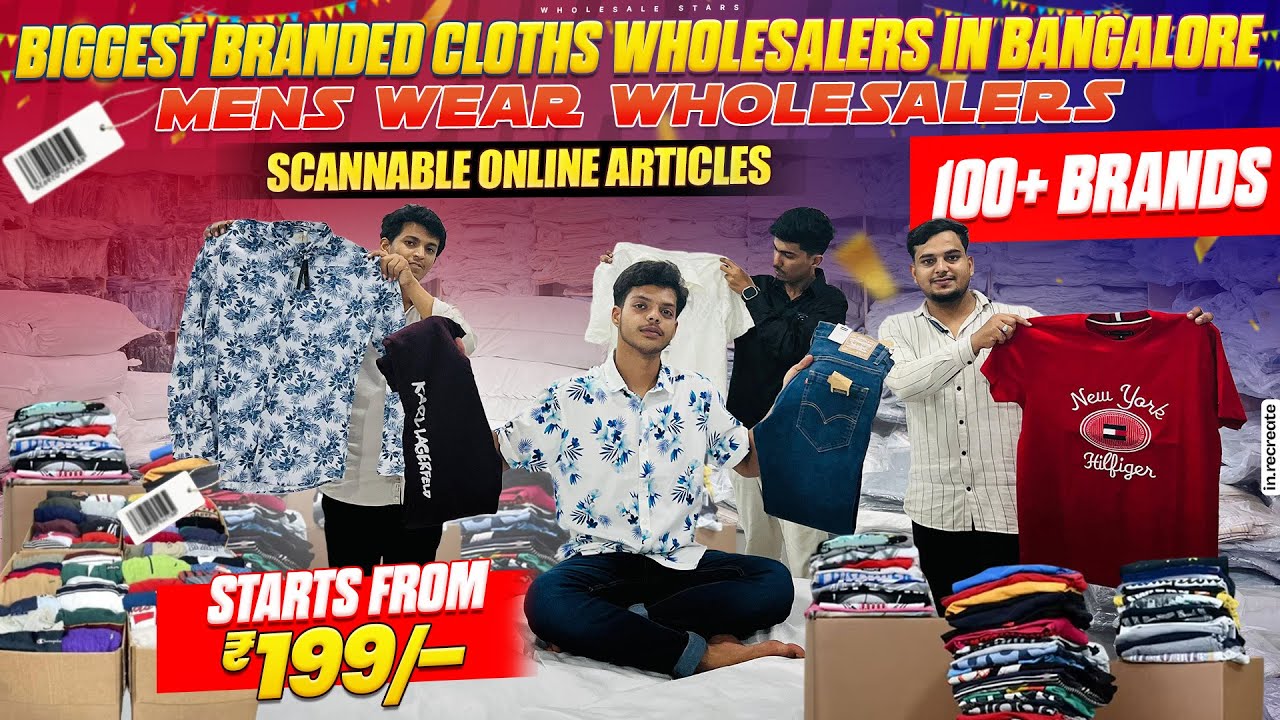 Branded cloths wholesale 🔥wholesalers 😱100+ Brands 🚛 delivery available 📍#banglore.wholesale