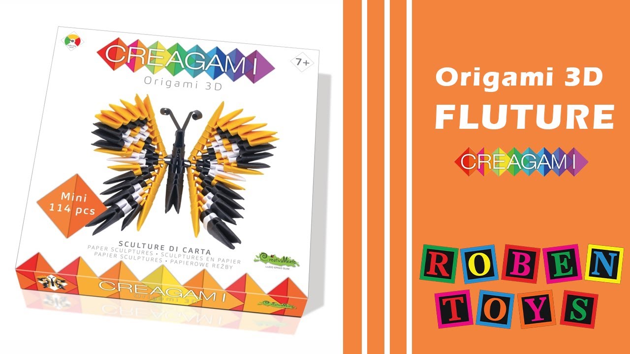Origami 3D Creagami - Fluture, 114 piese