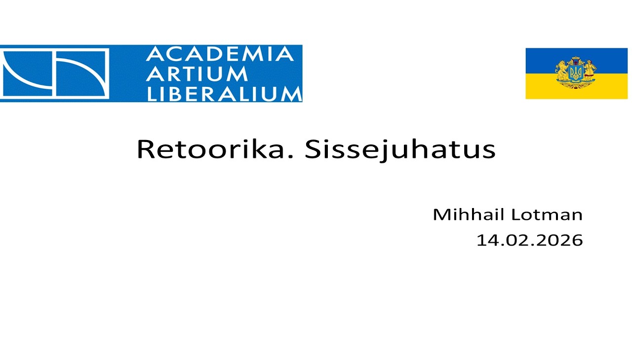 Vaba Akadeemia loeng 14.02.2026: Mihhail Lotman 
