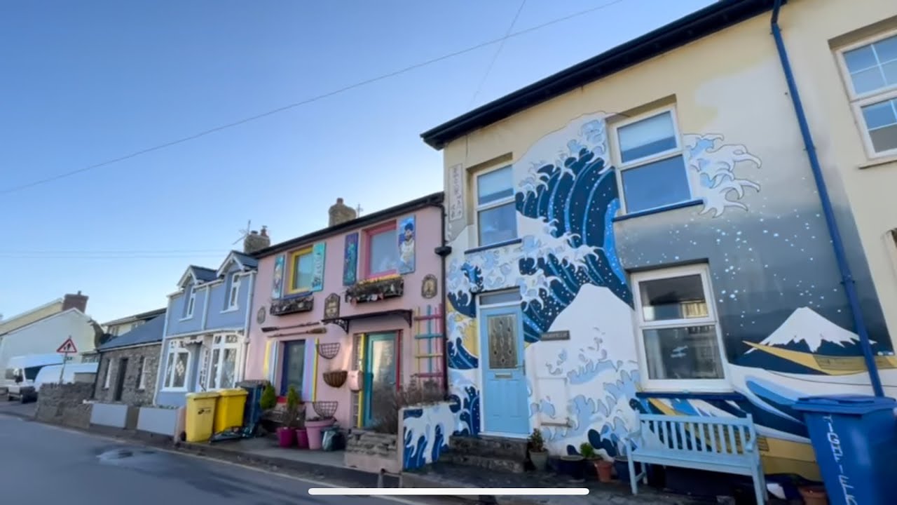 Borth High Street A Walk Through  - West Wales Ceredigion Saturday 27 Feb 2022