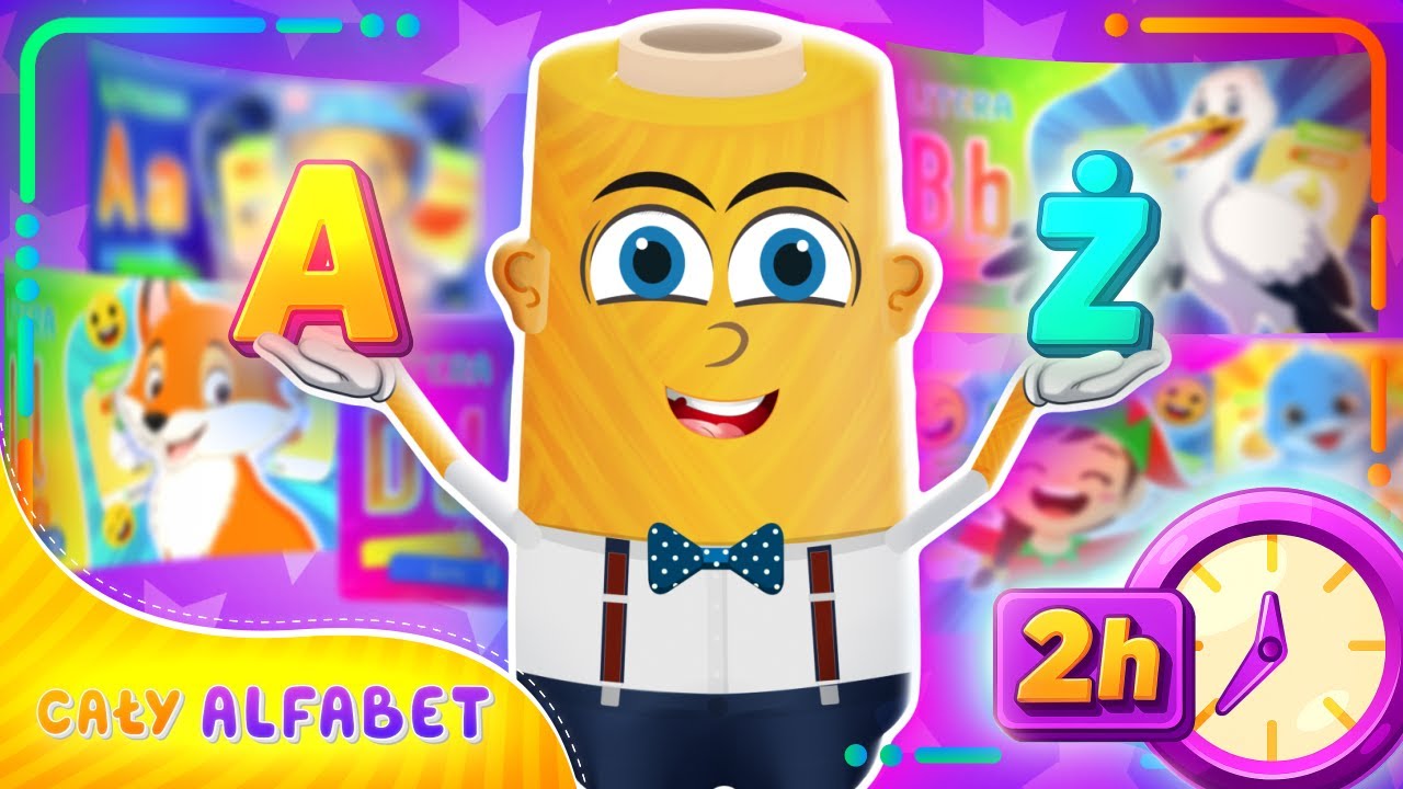 Cały Alfabet w Jednym Filmie – Litery dla Dzieci od A do Ż!