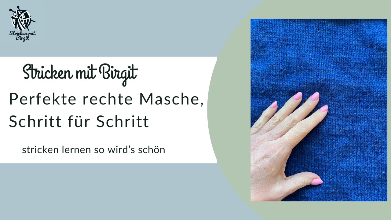 rechte masche stricken fuer anfaenger
