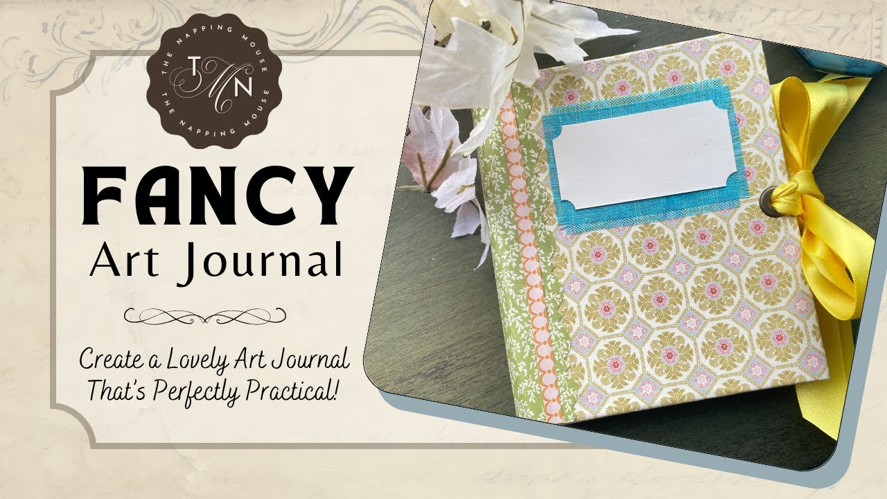 ✨ Fancy Art Journal DIY! Create Gorgeous Pages with Scrap-room Finds 🖌️