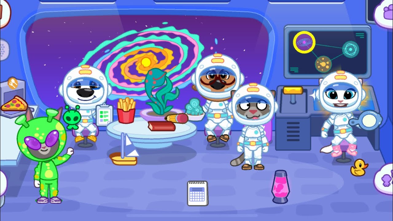 Talking Tom friends World Space world Unlocked!