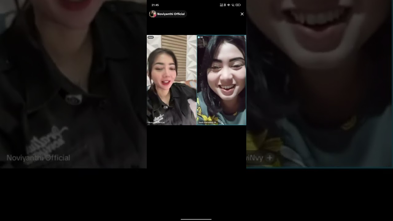 Teh novi ngobrol sama desi,desi kangen banget sama aji