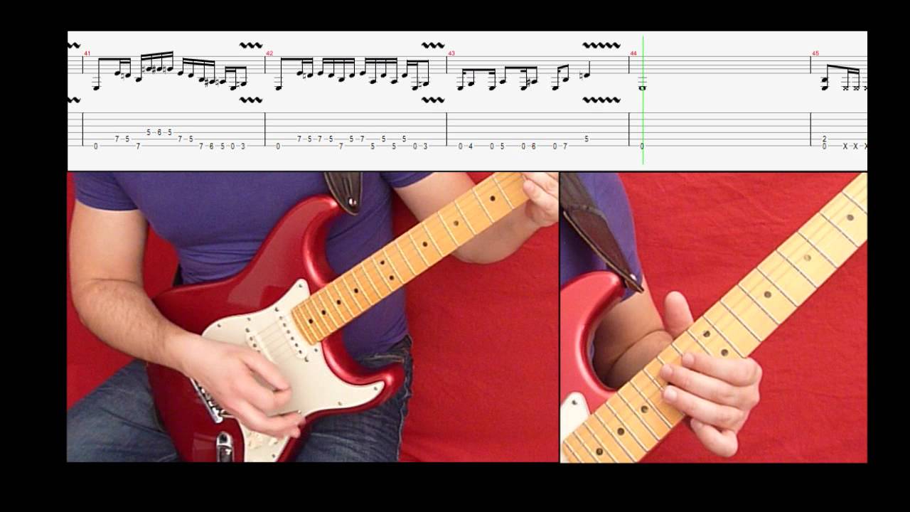With The Flow - Vinnie Moore cover, with COMPLETE tablature