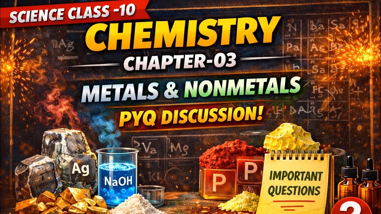 METAL AND NON-METAL | SCIENECE CLASS-10 | PYQ DISCUSSION | BOARD QUESTIONS | PRADEEPP GUPTA
