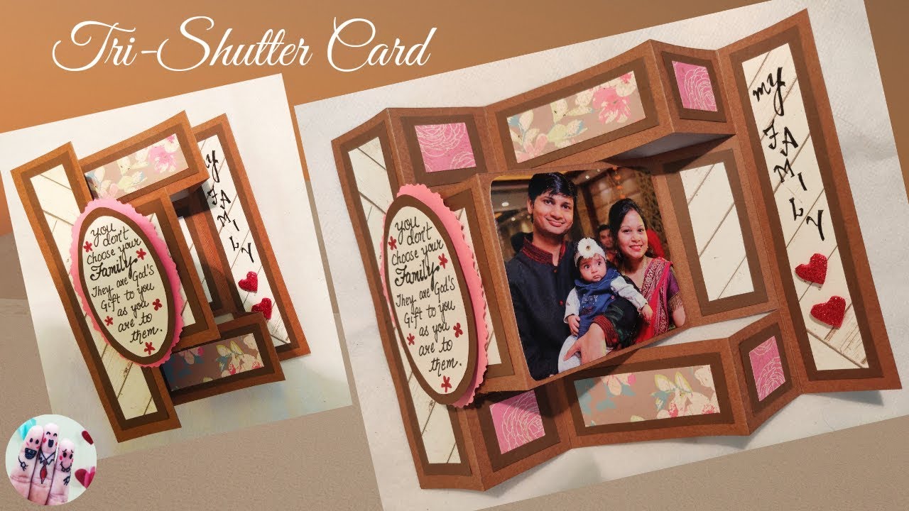 Tri Shutter Card Tutorial | How to make a Tri Shutter card | DIY Card ideas