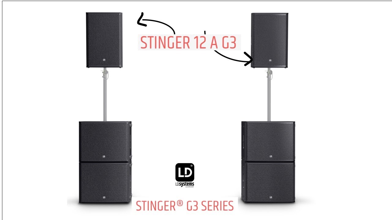 Bocina LD Systems Stinger 12A G3 | Amplificada | Llamanos Para Comprar