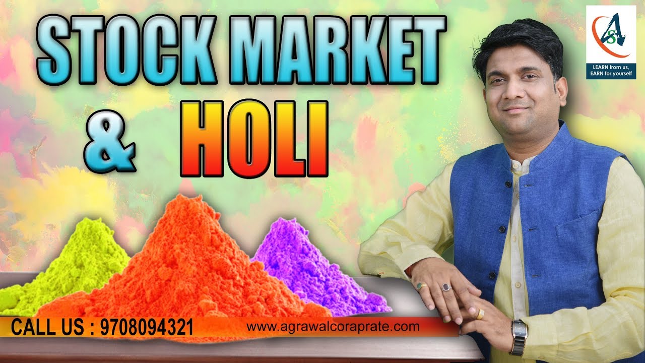 stock market & holi