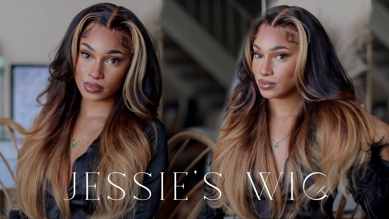 Custom Ombre Glueless Body Wave Wig Tutorial For Beginners ft Jessie's Wig