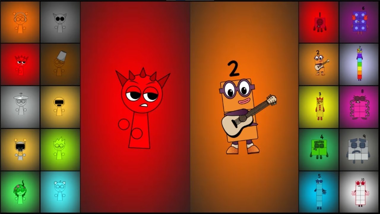 Incredibox Sprunki vs Numberblocks Band (1-10) - Guess the Hidden Pattern!
