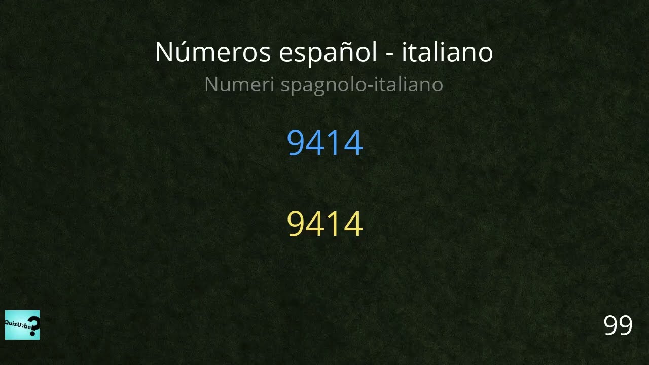 Números español - italiano | Numeri spagnoli - italiani
