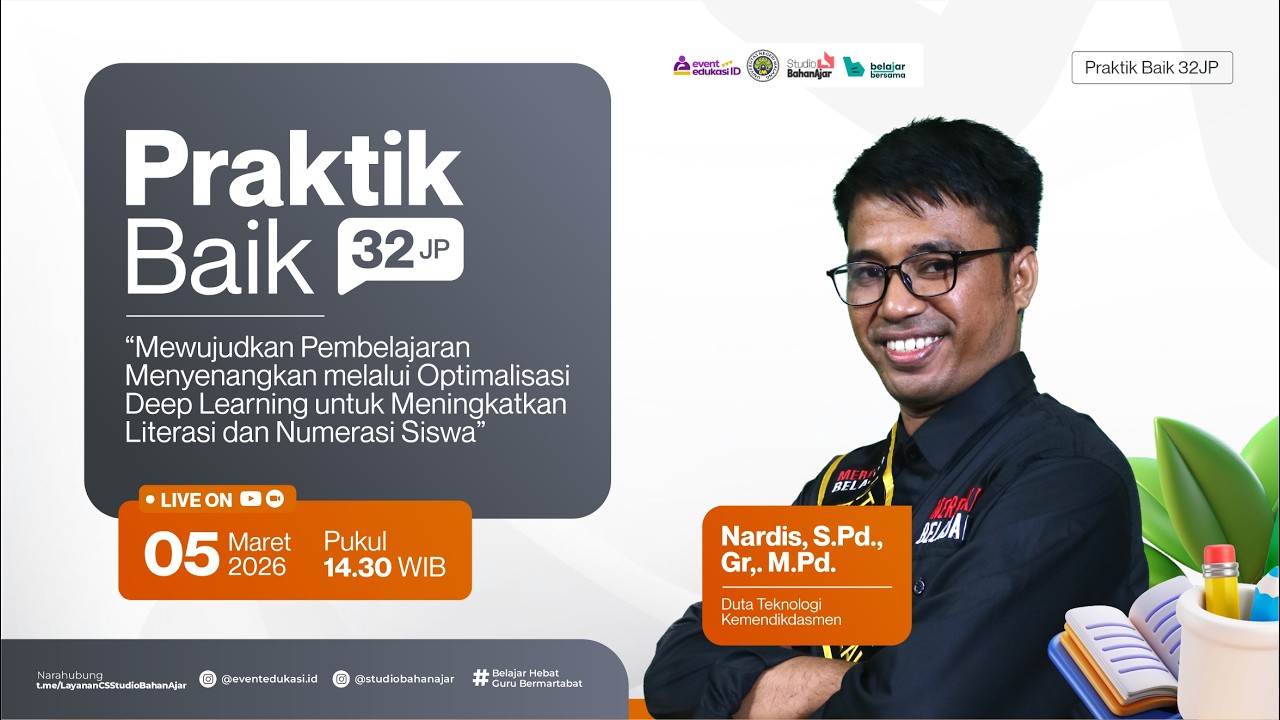 H1: Webinar Mewujudkan Pembelajaran Menyenangkan Deep Learning Meningkatkan Literasi Numerasi Siswa