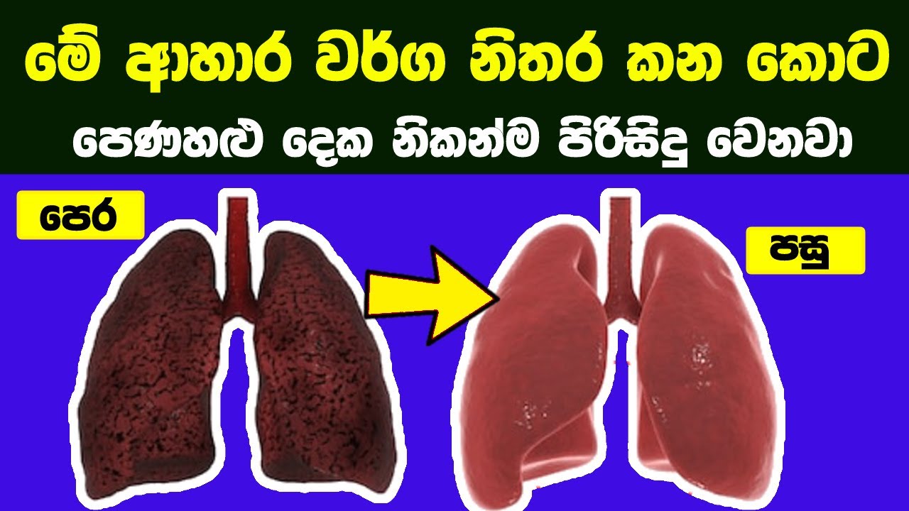නිරෝගි පෙනහළු යුගලක් සදහා ඉස්තරම්ම ආහාර මෙන්න | Best Foods for Healthy Lungs