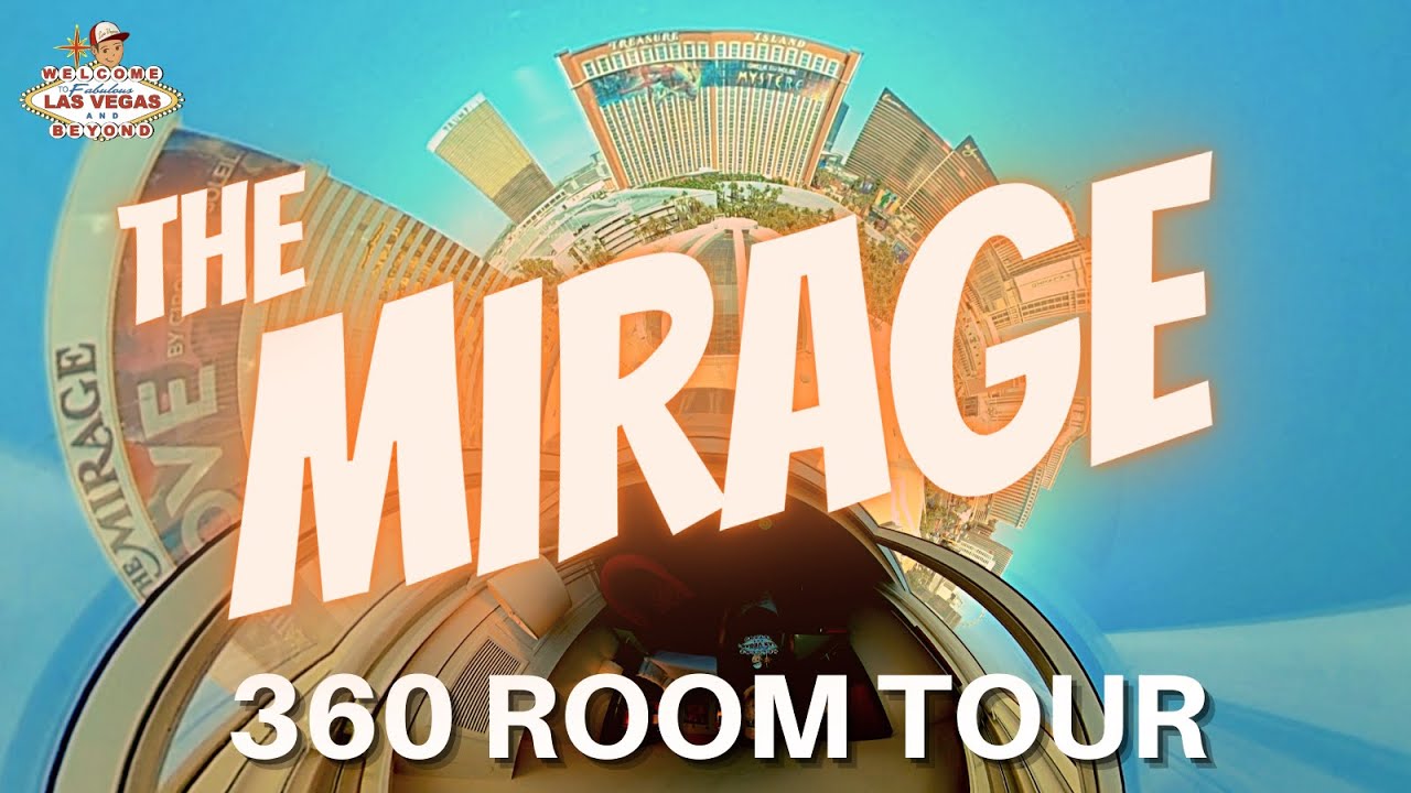 MIRAGE LAS VEGAS HOTEL ROOM TOUR IN 360 | VOLCANO VIEW