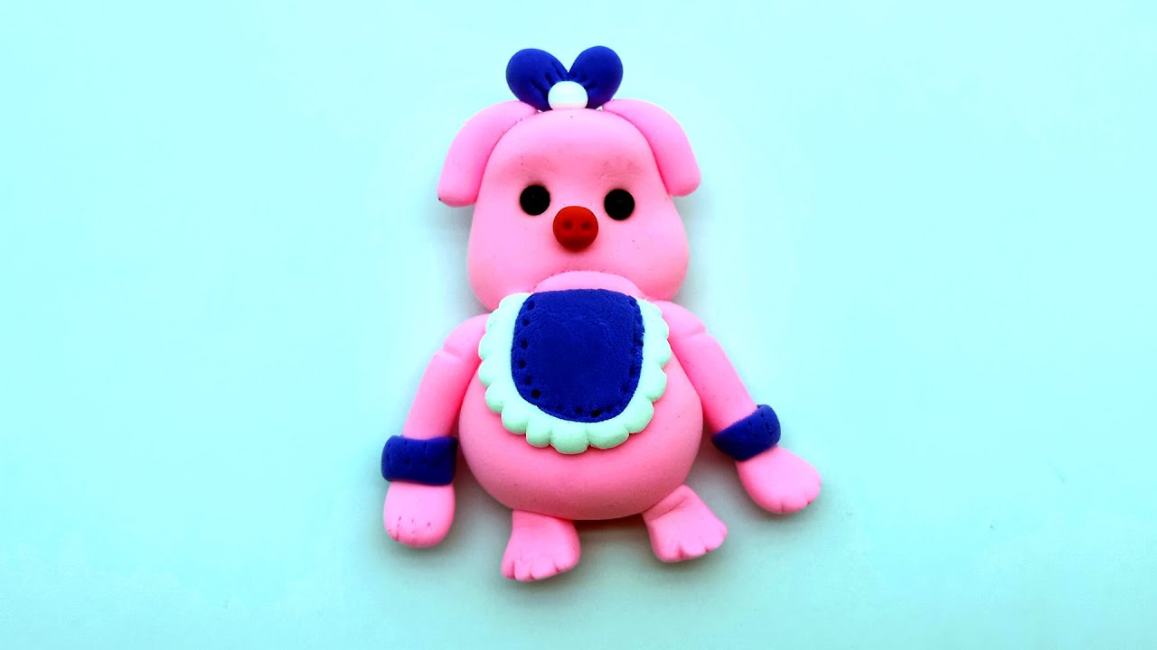 Easy Clay Crafts For Beginners | Cute Clay Pig | Easy Clay Crafts