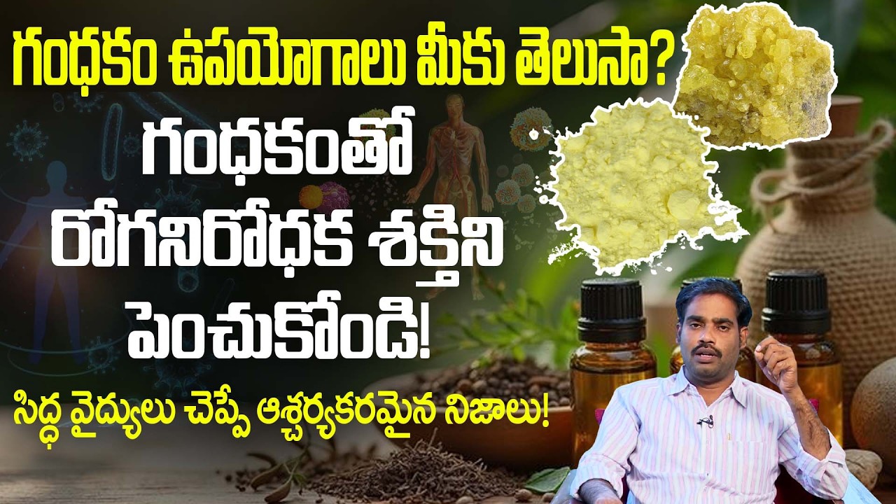 గంధకంతో రోగనిరోధక శక్తిని పెంచుకోండి! | Uses of Sulfur | Siddha Secret | Arogyame Mahabhagyam | PMC