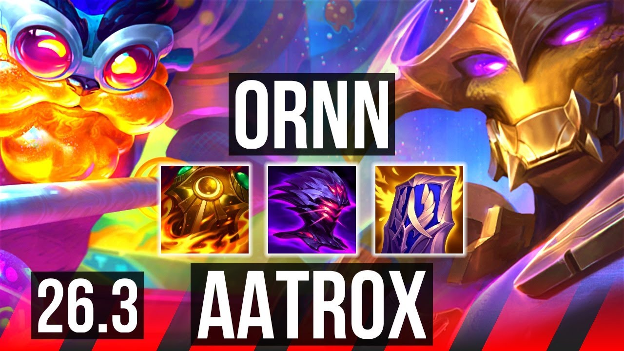 ORNN vs AATROX (TOP) | Good KDA: 10/1/4 | KR Grandmaster | 26.3