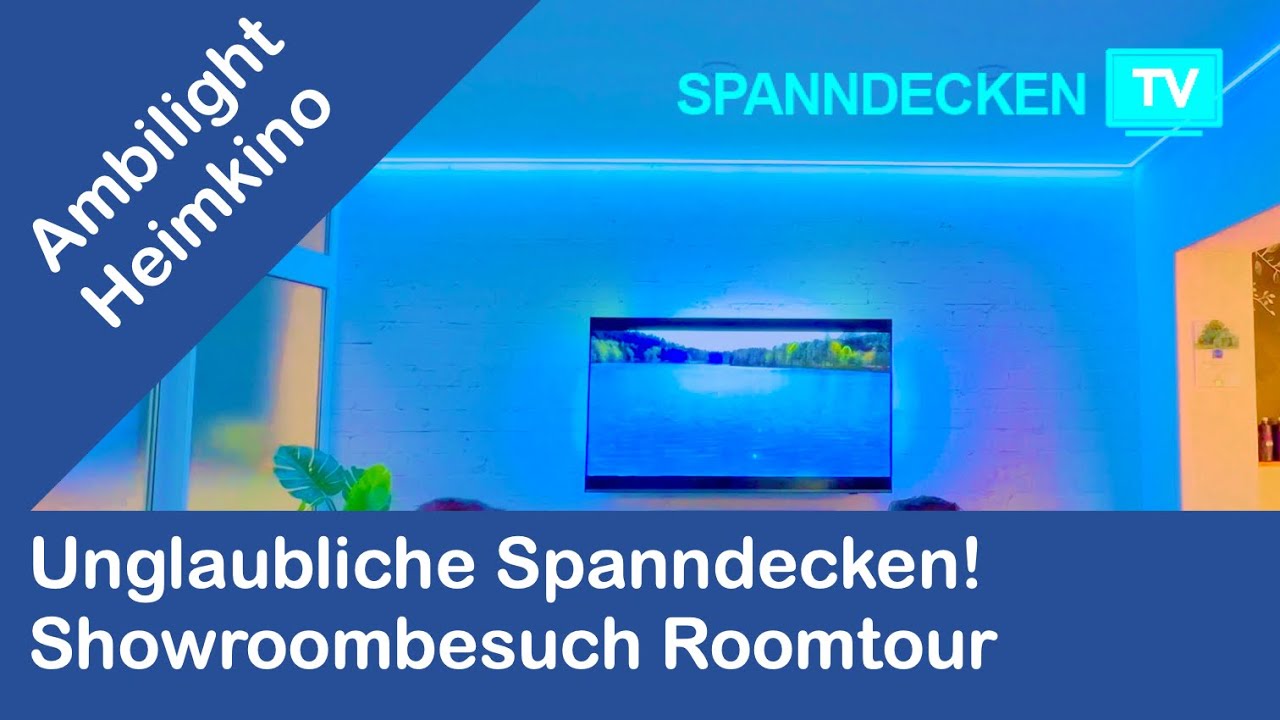 Hammer Spanndecken mit LED Beleuchtung - Ambilight Heimkino