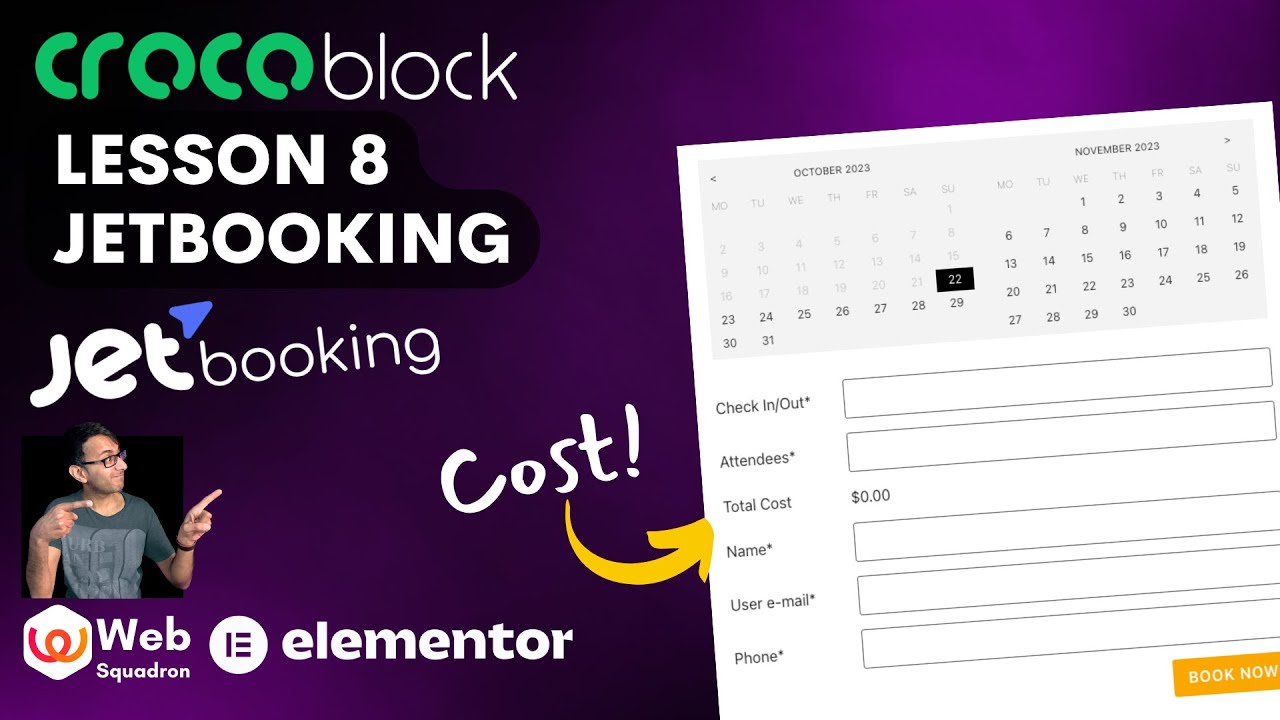 Crocoblock Lesson 8 - JetBooking - Wordpress Tutorial - Basics