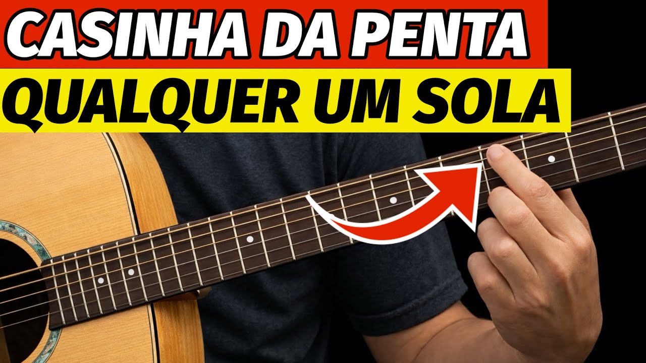🎸QUALQUER UM pode SOLAR LINDO no VIOLÃO com a CASINHA da PENTA (ZERO Teoria)