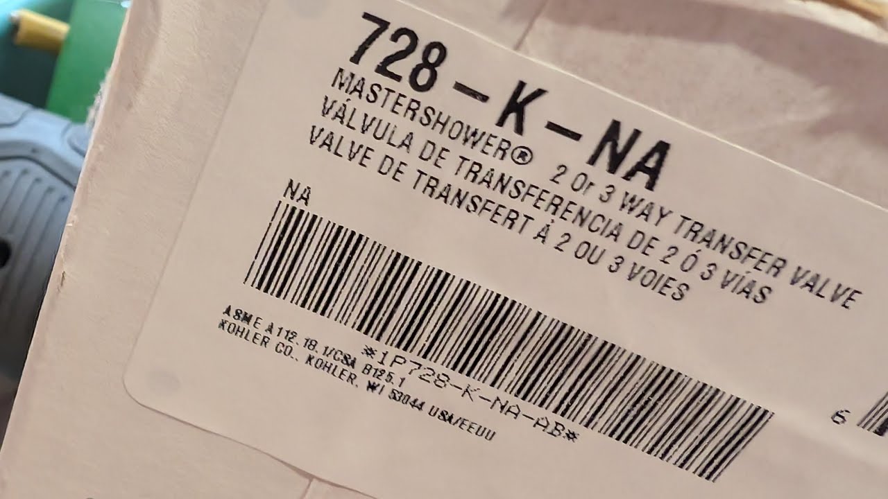 Kohler Transfer valve 728-K-NA 3 way to 2 way conversion tutorial.