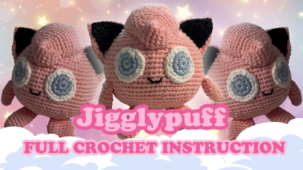 FREE CROCHET TUTORIAL | Pokémon – Jigglypuff