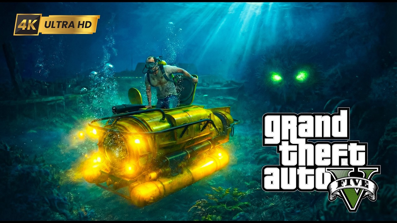 সমুদ্রের তলায় লুকিয়ে থাকা ভয়ংকর রহস্য! 😱 | GTA V Underwater Secret
