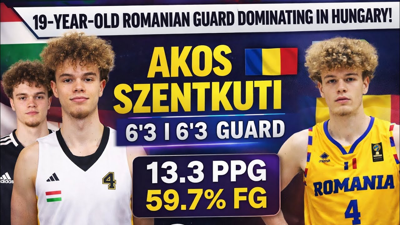 Akos Szentkuti | 6’3 Guard | 19 Years Old | Efficient Scoring + Playmaking Upside (Scoring) 