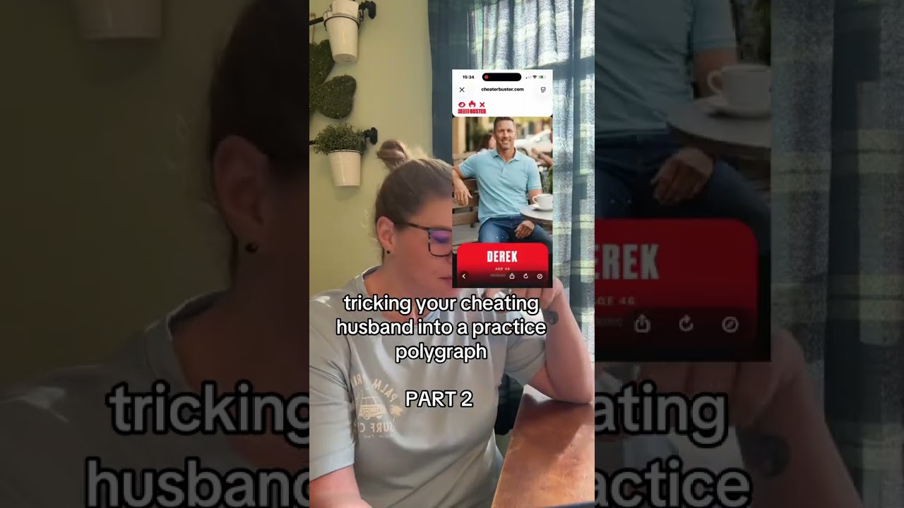 I think he&rsquo;s nervous #cheaters #cheaterbusterai #relationshipdrama #cheatingspouse #liar