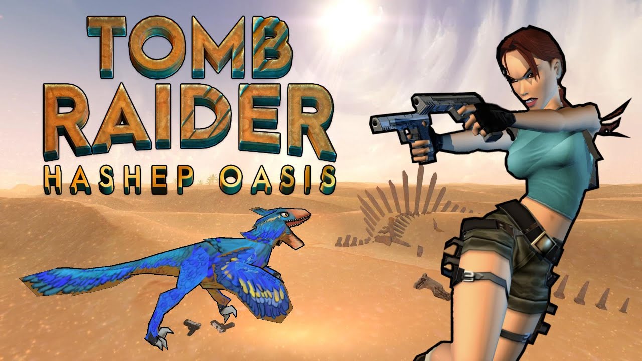 TRLE | Hashep Oasis | 100% Walkthrough | 60fps (Version 2)