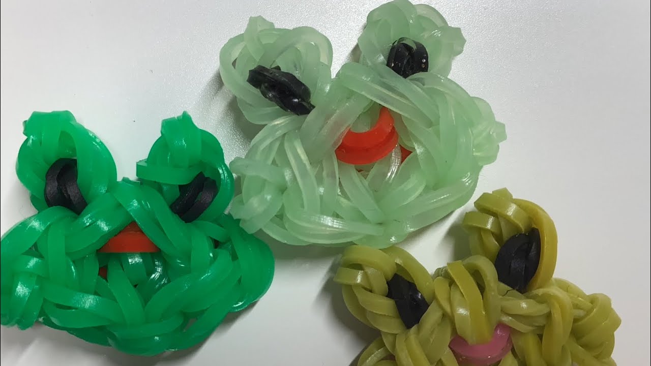 Rainbow loom frogs 🐸 how to diy (tutorial)