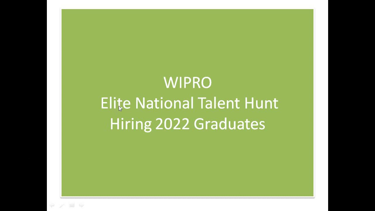Wipro Elite National Talent Hunt Hiring 2022 Graduates | JD, Pattern, Coding Question | Mass Hiring