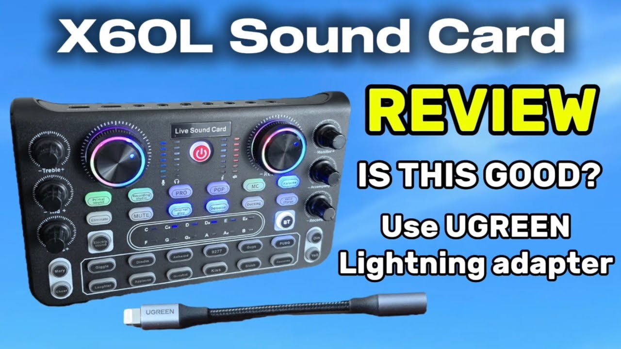 X60L Live Sound Card or Sound Mixer Board Sound Card - Review and Testing