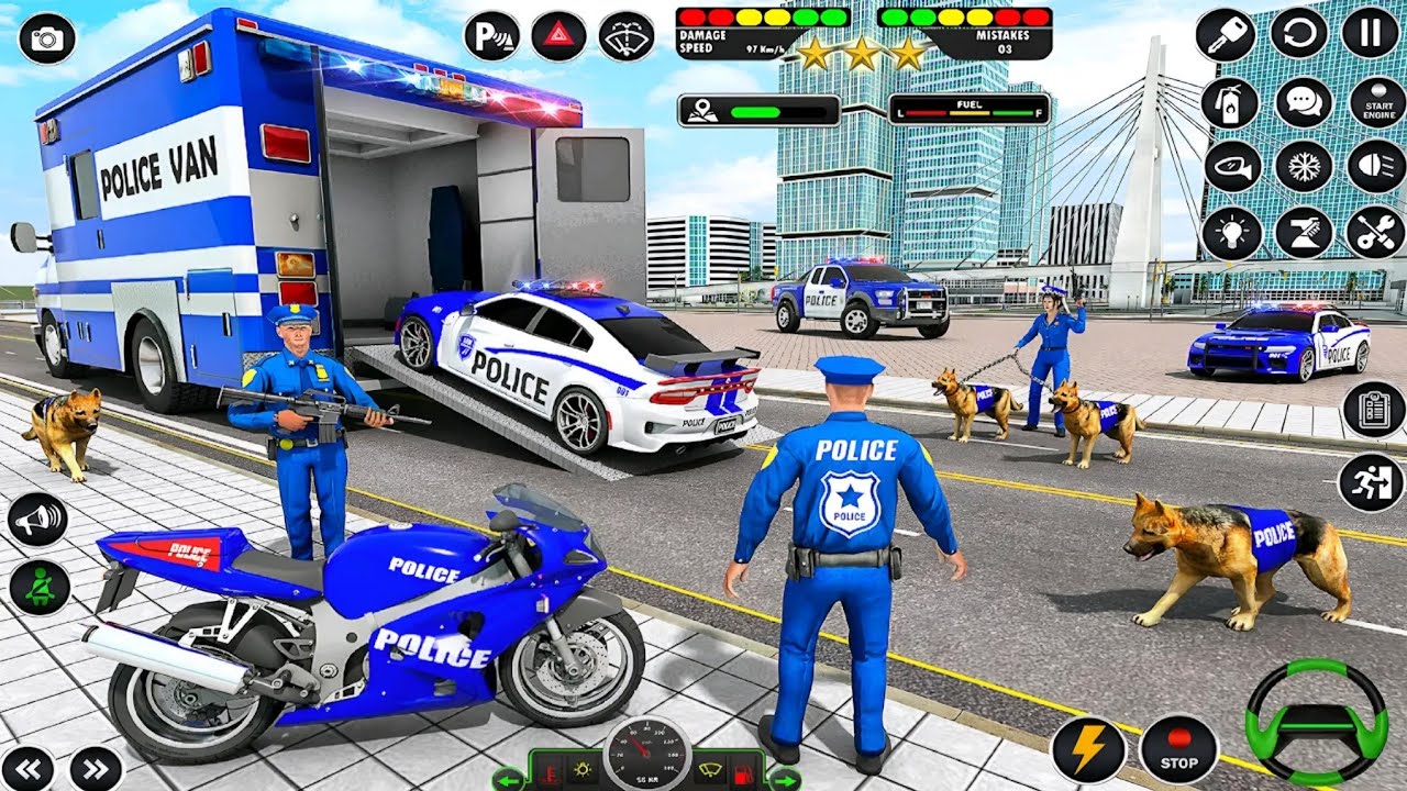 🚓 Police Car Chase Simulator 3D – Real City Cop Pursuit Gameplay (Android)