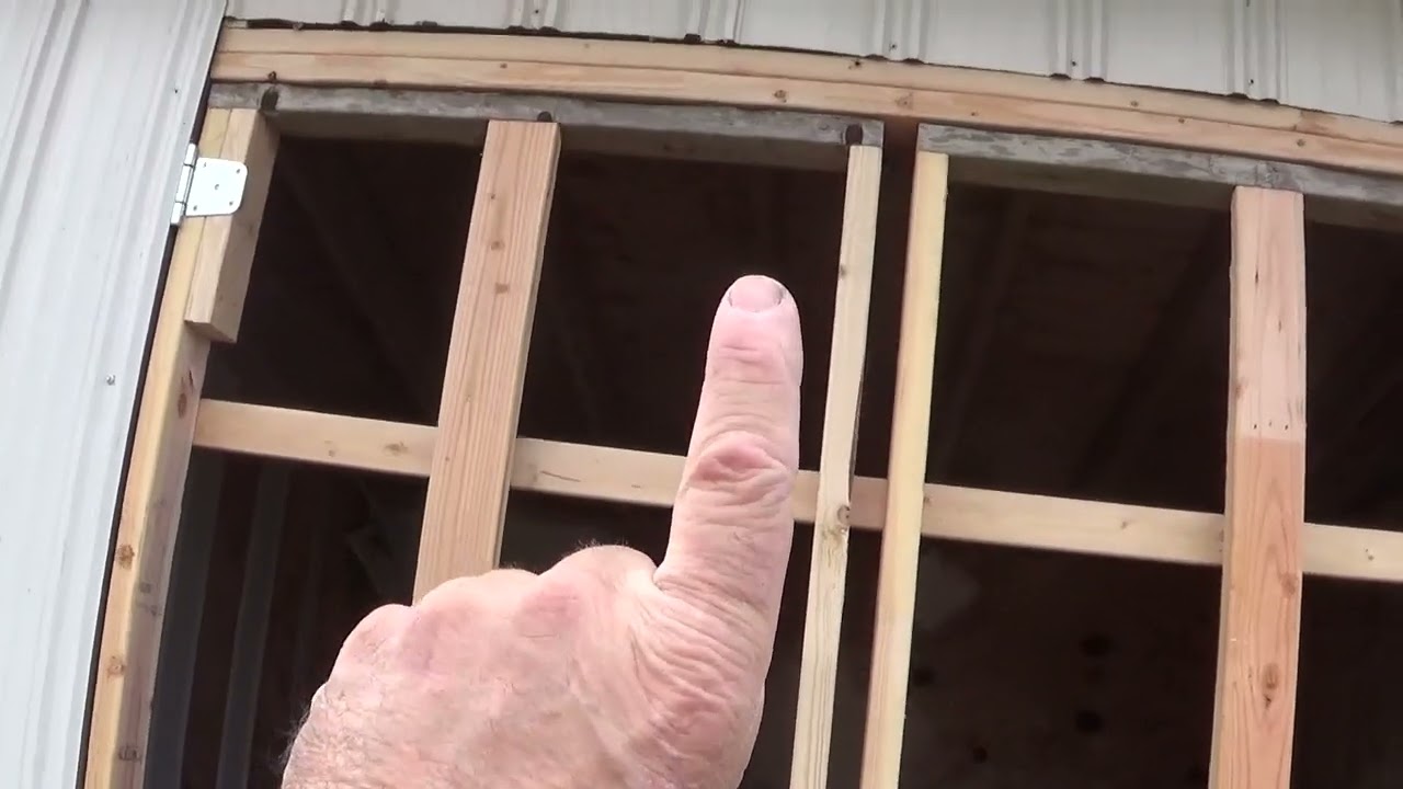 From scratch double doors on a shed, no shims...