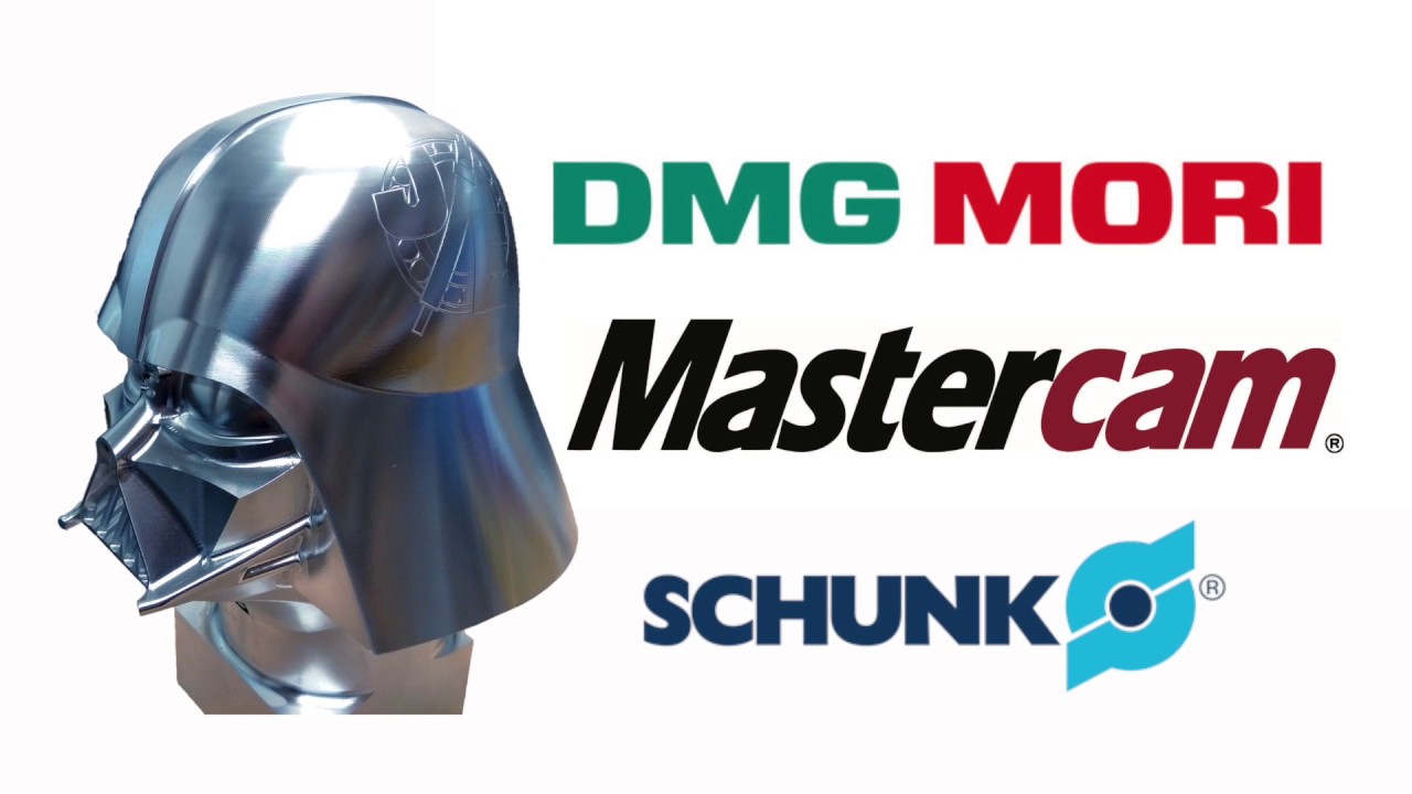 Darth Vader Helmet created using 5 Axis Machining