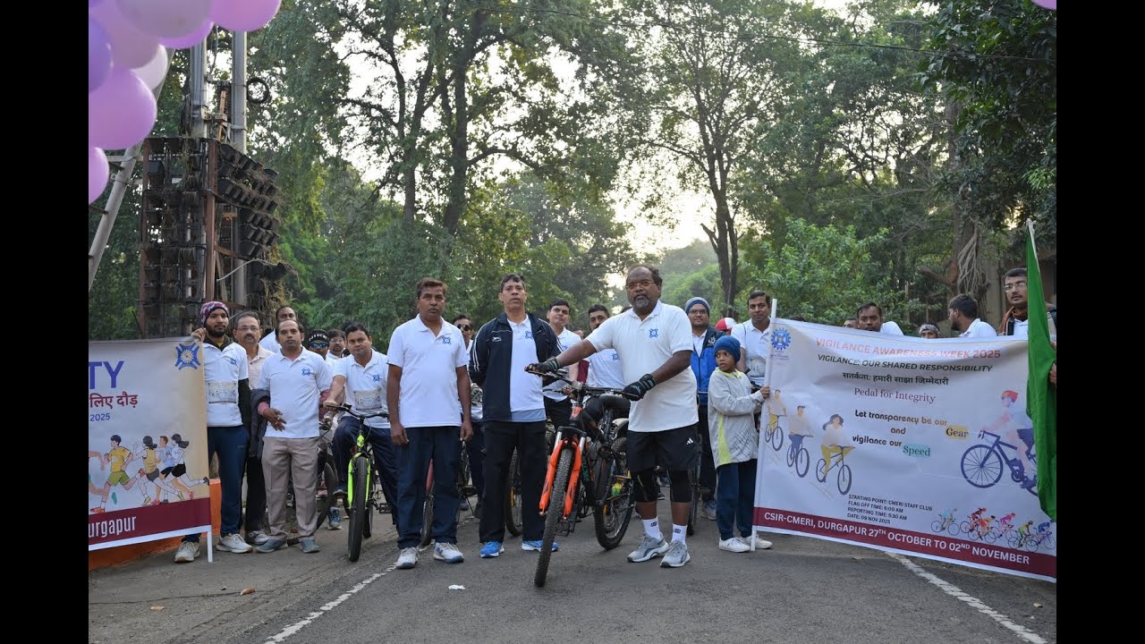 CSIR-CMERI Cyclothon -Vigilance Awareness Week (VAW) - 2025