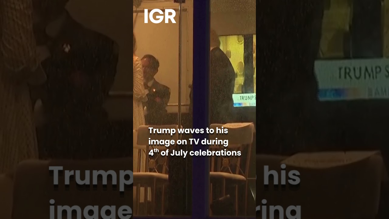 Watch: Trump Waves at Himself Before Freedom 250 Speech | IGR | India Global Review