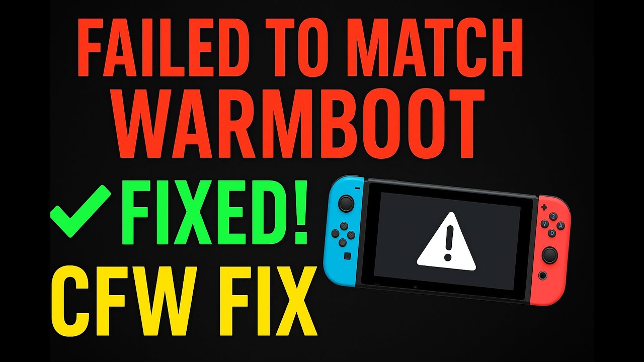 Как оправих Failed to match warmboot with fuses ➜ Nintendo Switch Atmosphère + Hekate